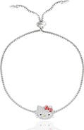 Hello Kitty Authentic Pave Hello Kitty Face Lariat Bracelet
