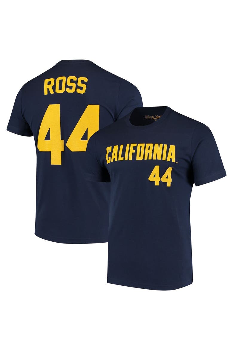 Men's Original Retro Brand Tyson Ross Navy Cal Bears Baseball Name & Number T-Shirt, Main, color, Navy