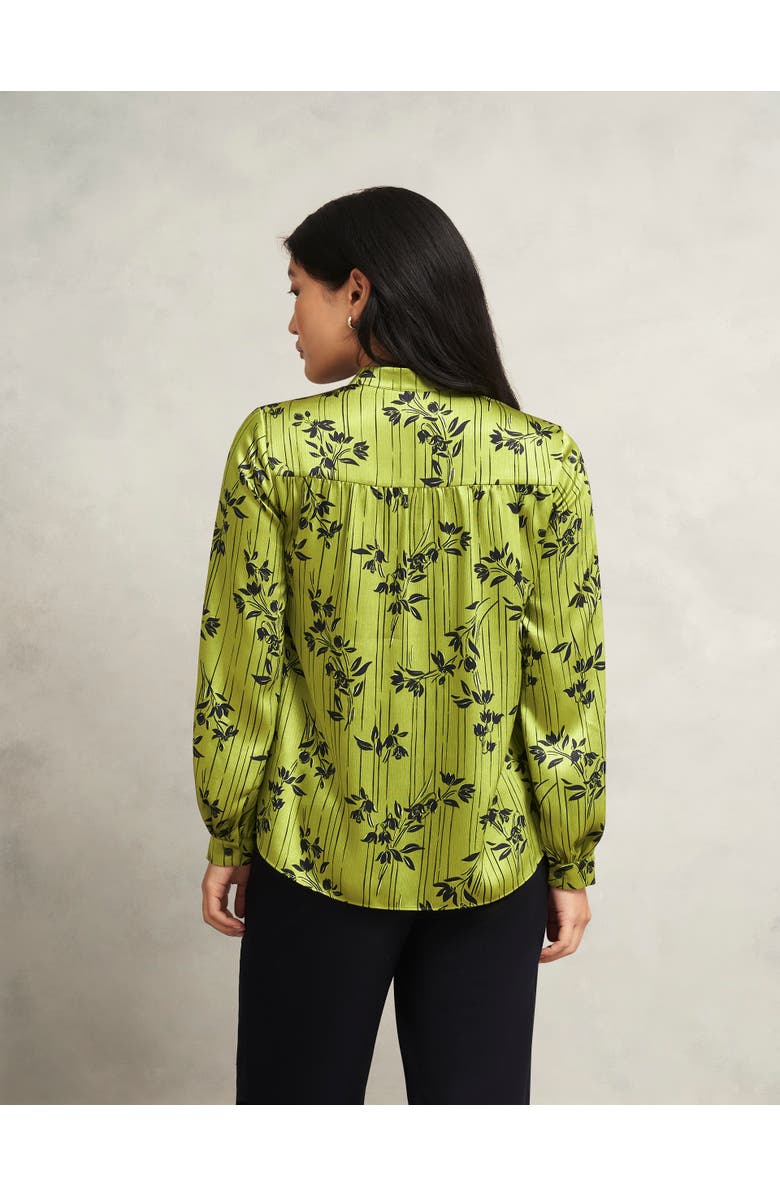 HOBBS LONDON Fara Blouse, Alternate, color, Green Navy