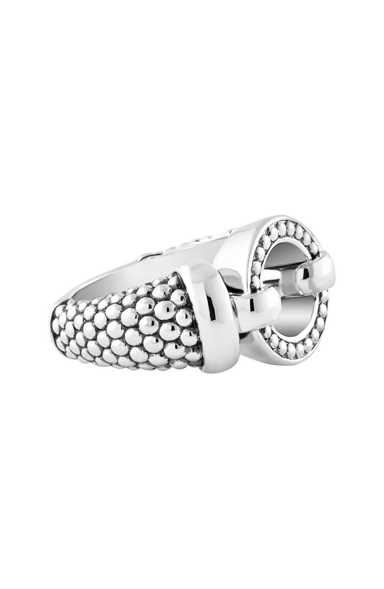 LAGOS Enso Caviar Ring, Alternate, color, Silver