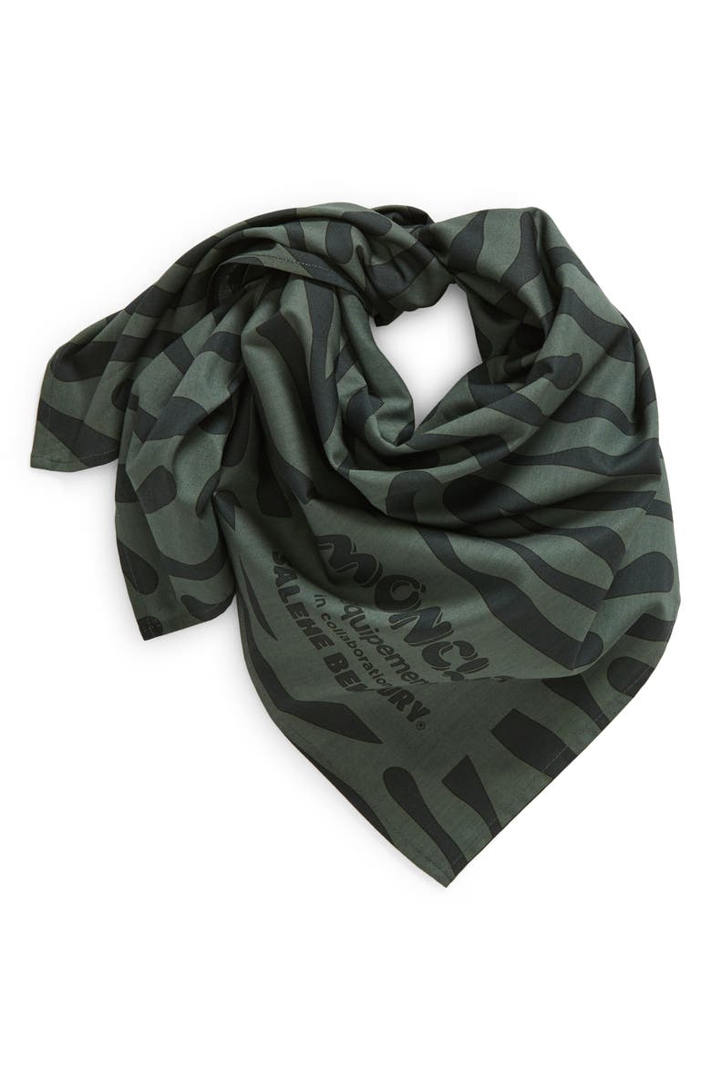 Moncler Genius x Salehe Bembury Cotton Scarf, Main, color, Green