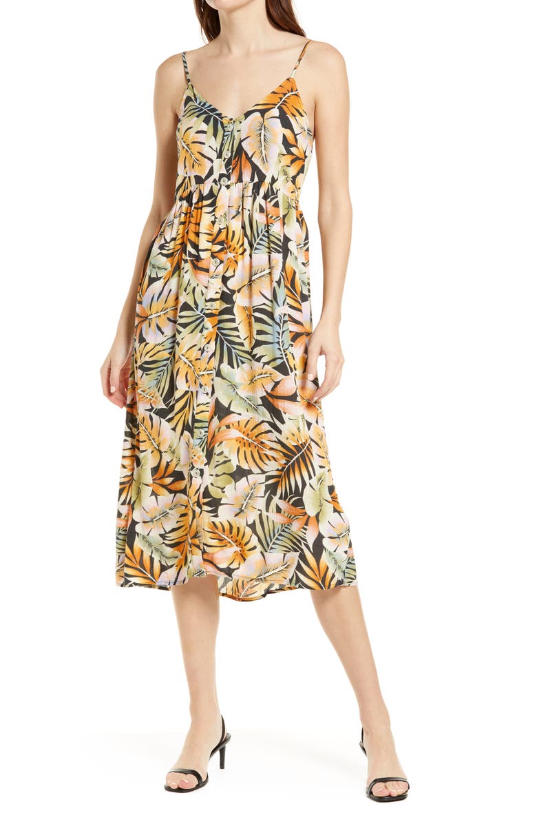 Billabong Venice Babe Floral Print Sundress, Main, color, 