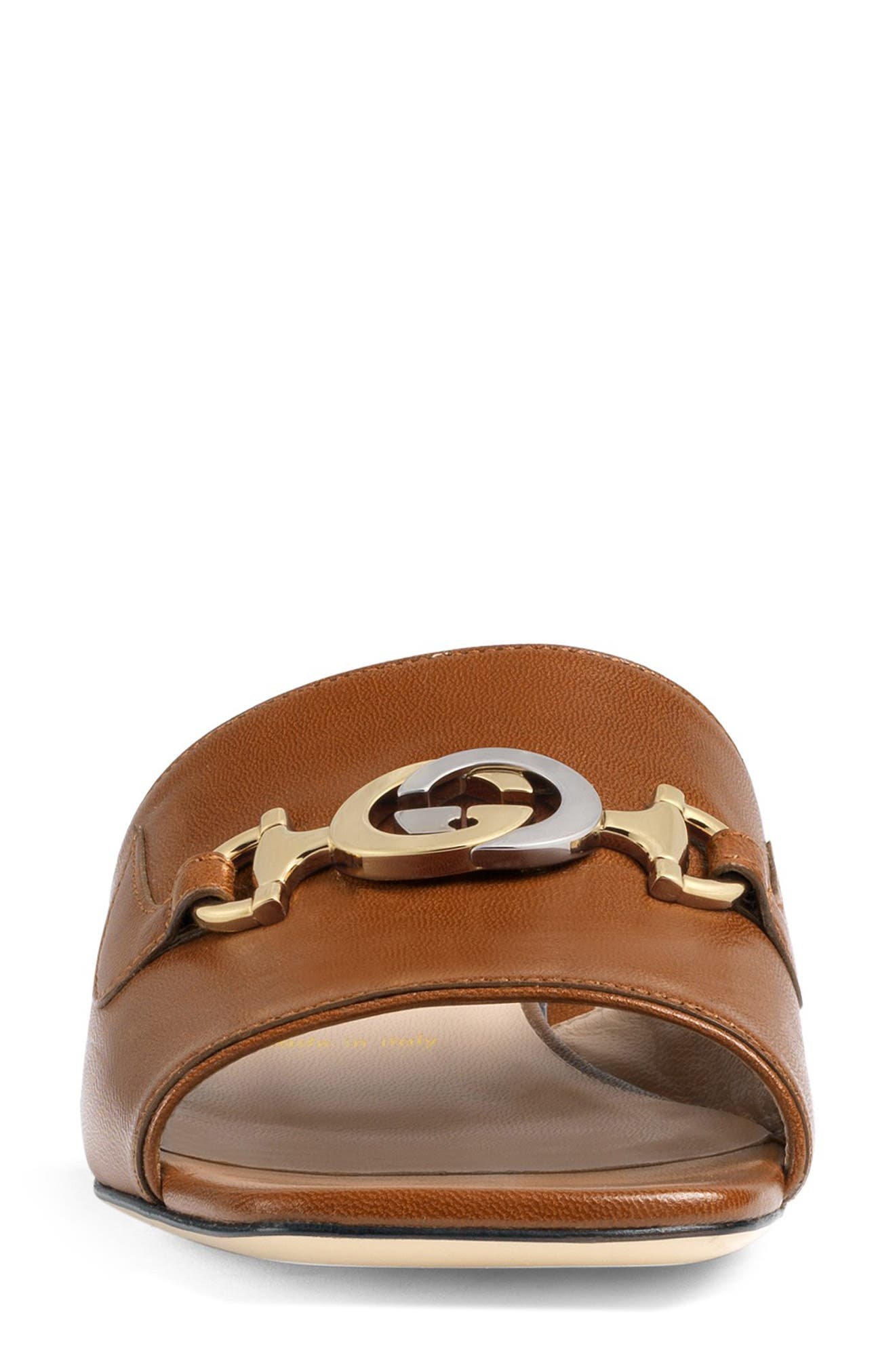 Zumi Slide Sandal, Alternate, color, BROWN PAPAYA
