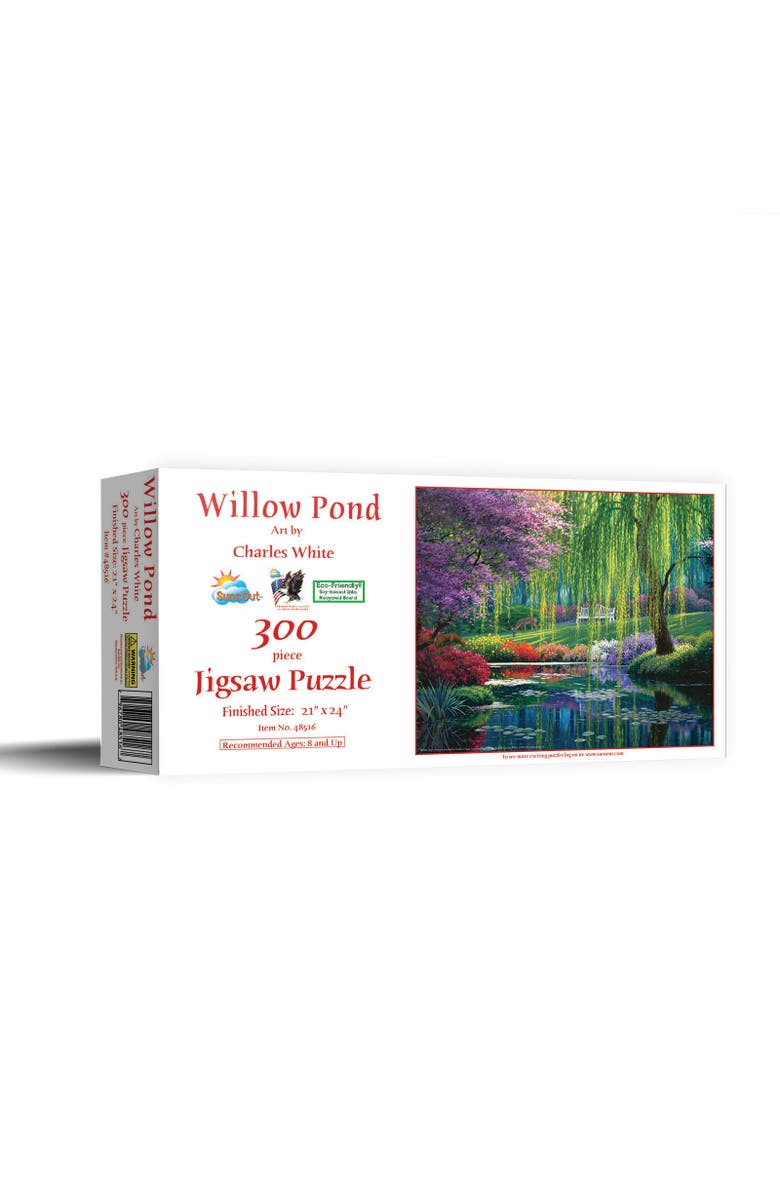 Sunsout Willow Pond 300 piece Jigsaw Puzzle for Adults, Main, color, Multicolor