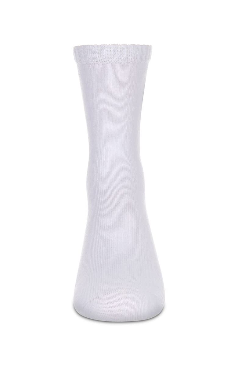 MeMoi Tennis Star Embroidered Crew Sock, Alternate, color, White