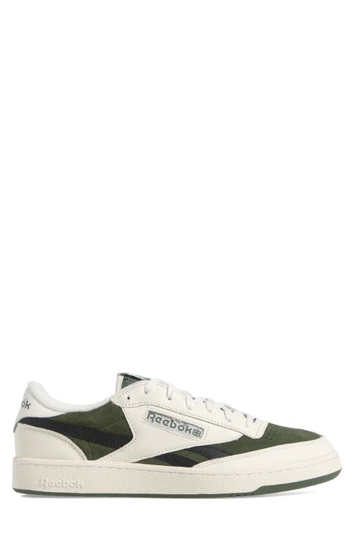 Reebok Club C Revenge Ii Sneaker In Chalk/breakawaygreen/black