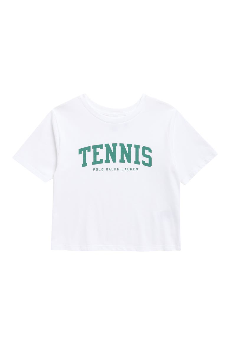 Jersey Tennis T-Shirt, Main, color, WHITE