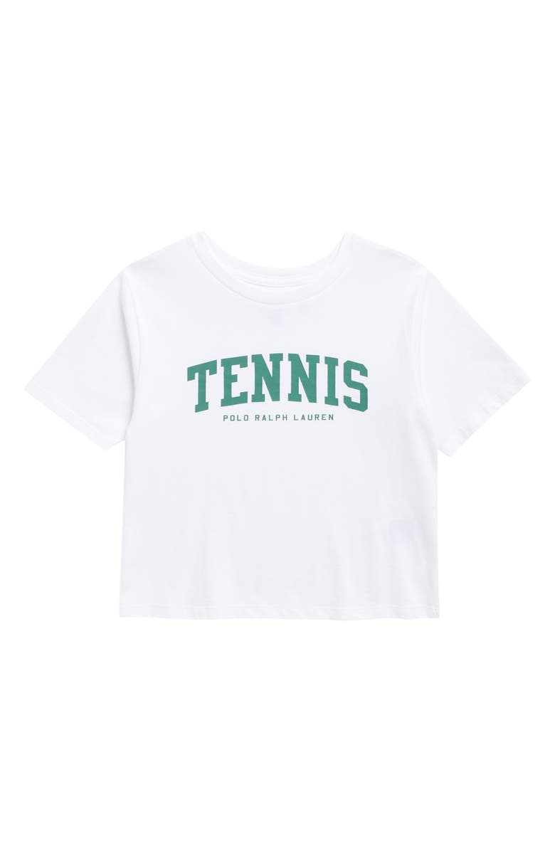 Polo Ralph Lauren Jersey Tennis T-Shirt, Main, color, White