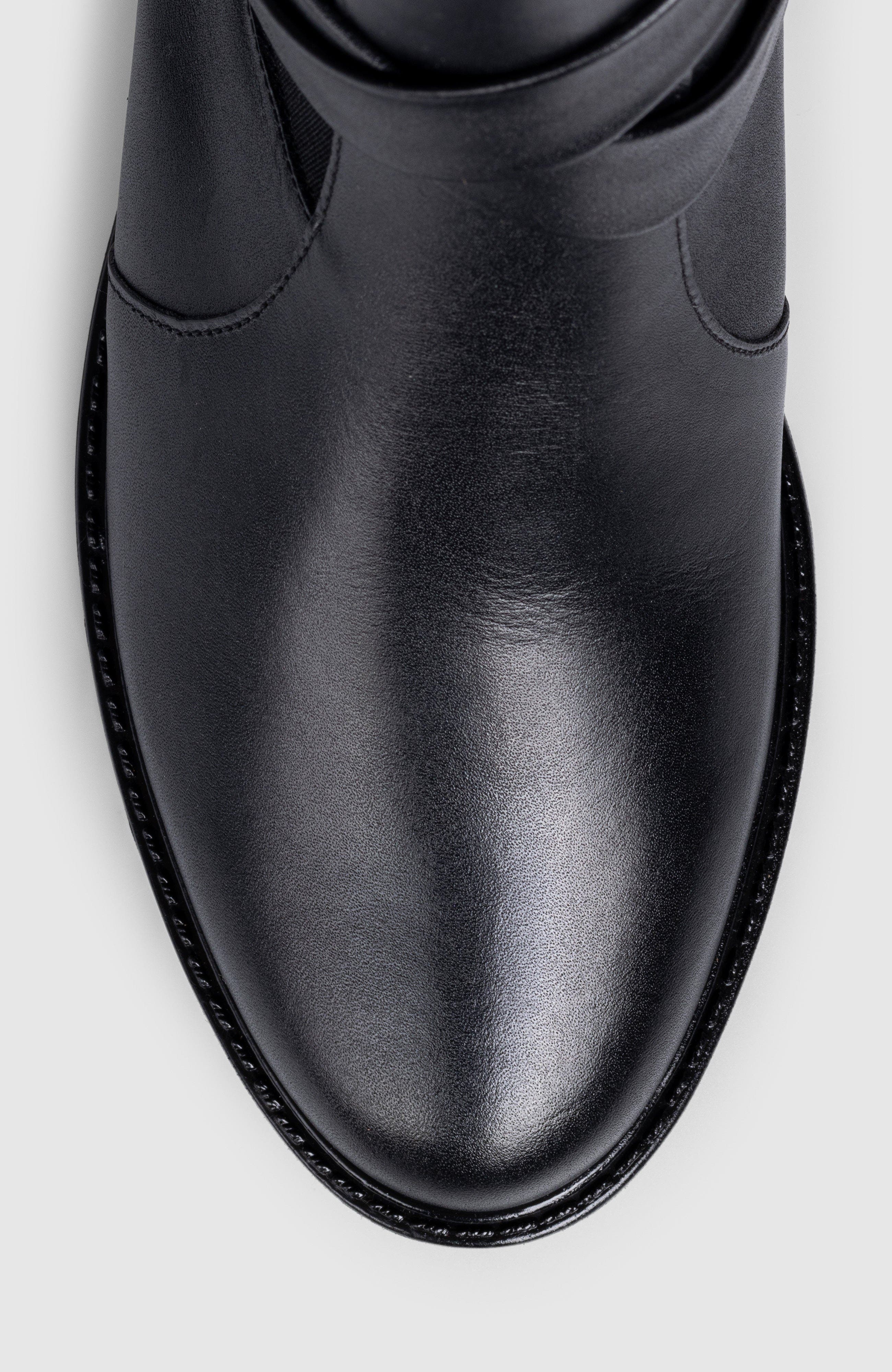 Manela Lua Side Zip Bootie, Alternate, color, Black