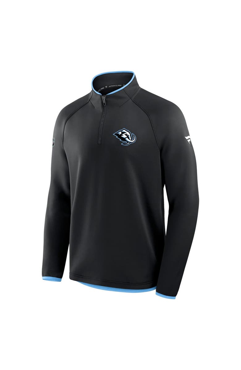 FANATICS Men's Fanatics Black Utah Mammoth Authentic Pro Rink Raglan Quarter-Zip Pullover, Alternate, color, Black