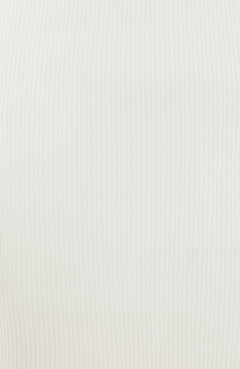 HOUSE OF CB Maeve Ribbed Midi Skirt, Alternate, color, White