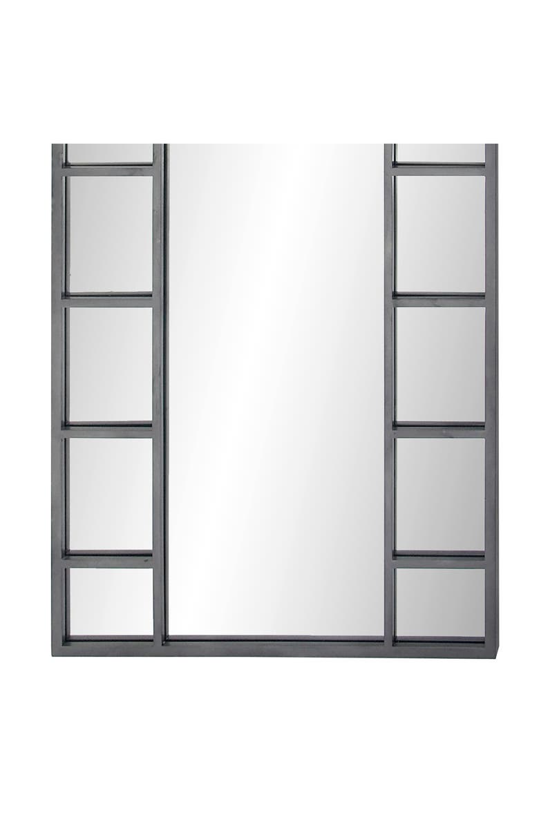 SONOMA SAGE HOME Black Metal Window Pane Inspired Wall Mirror, Alternate, color, 