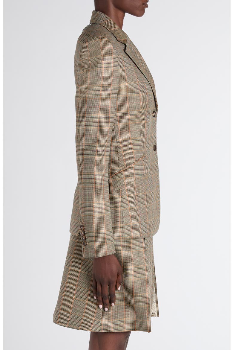 Country Glen Plaid Single Breasted Wool Blazer, Alternate, color, OFF WHITE MULTI