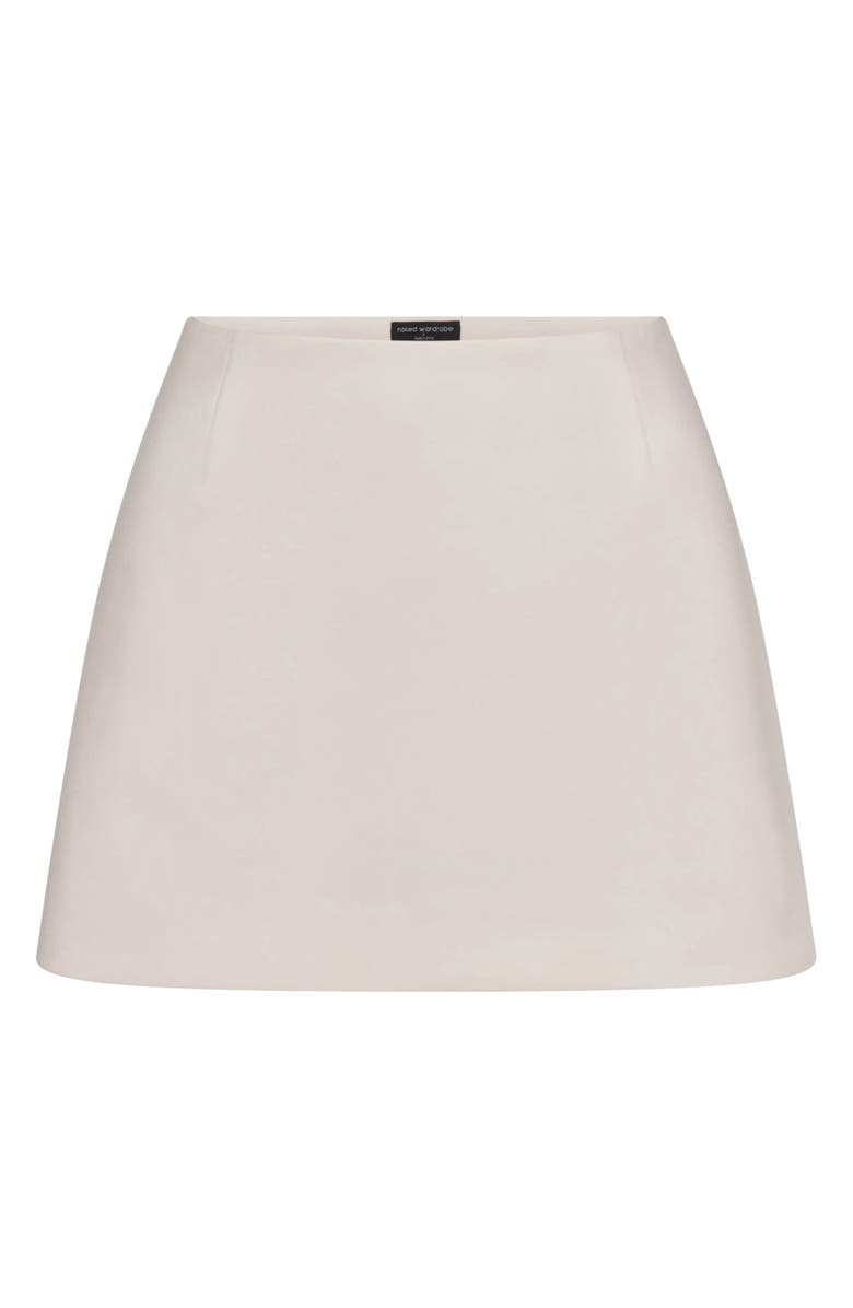 Naked Wardrobe Suiting Miniskirt, Alternate, color, Bone
