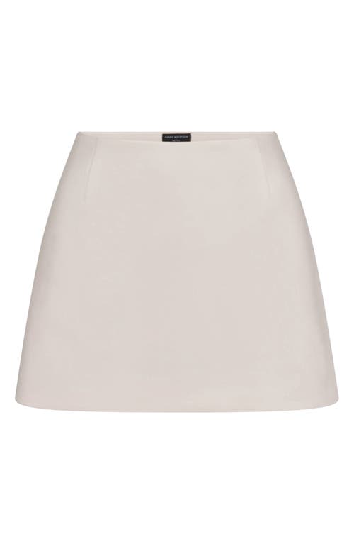 Naked Wardrobe Suiting Miniskirt In Brown