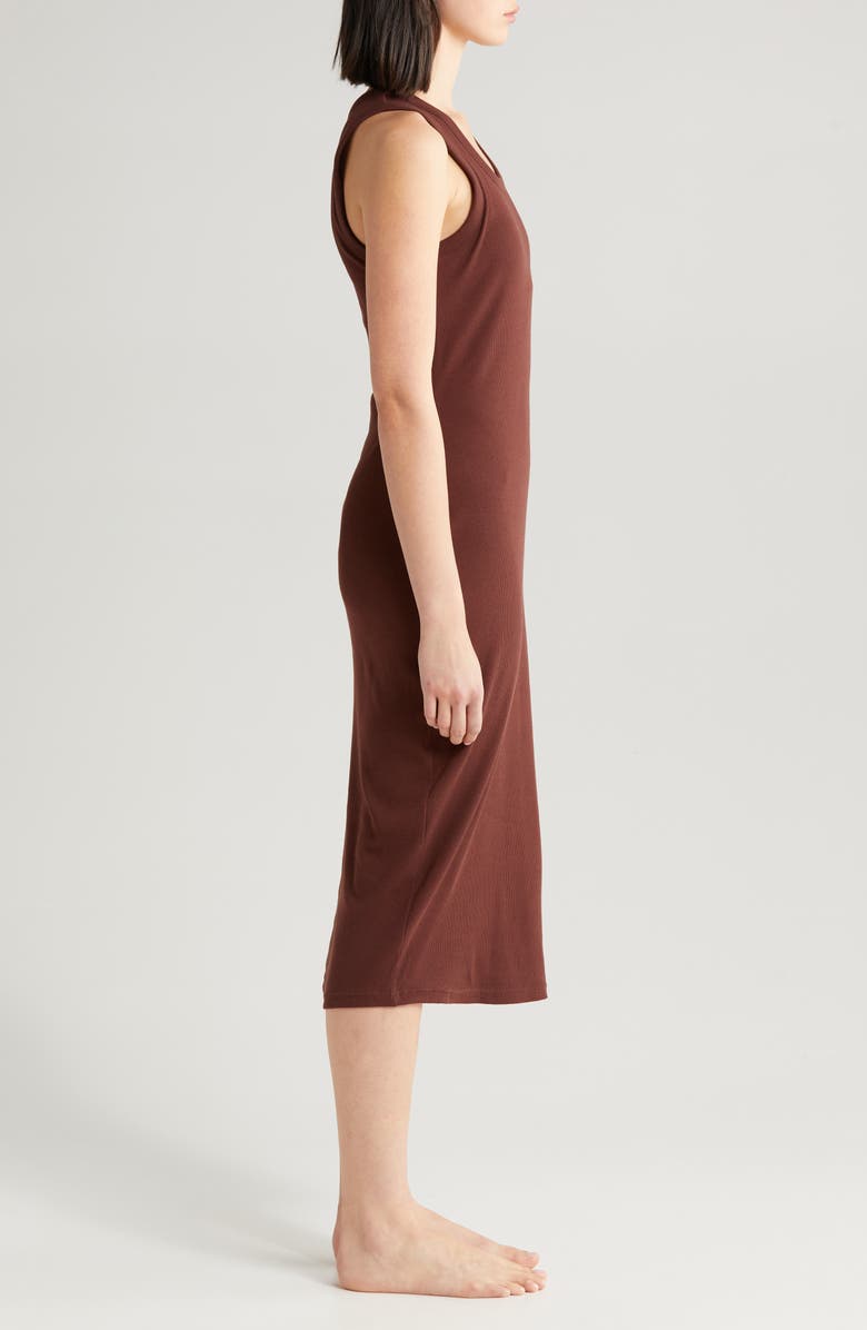 Papinelle Milla Rib Shelf Bra Nightgown, Alternate, color, 