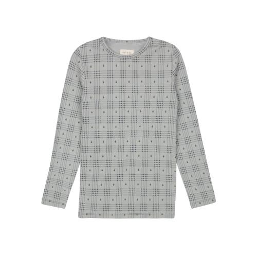 Ely's & Co. Cotton Floral Plaid Collection In Gray