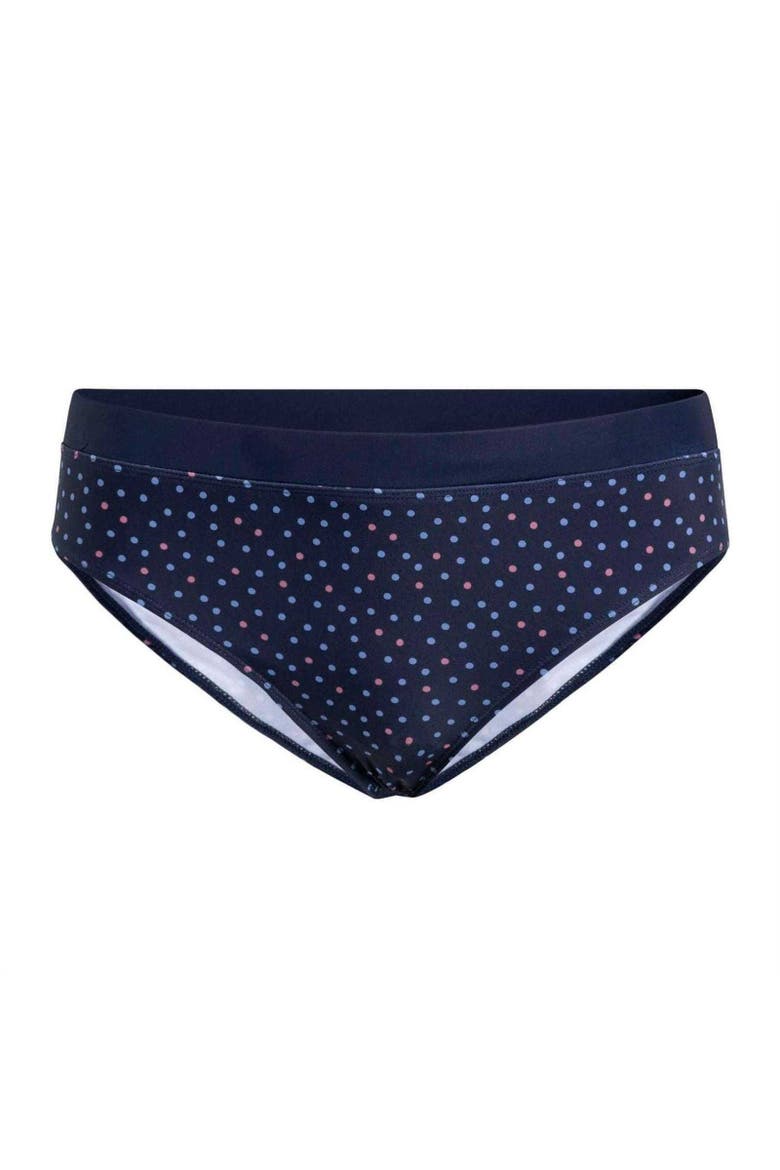 Polka Dot Swim Briefs, Main, color, Navy