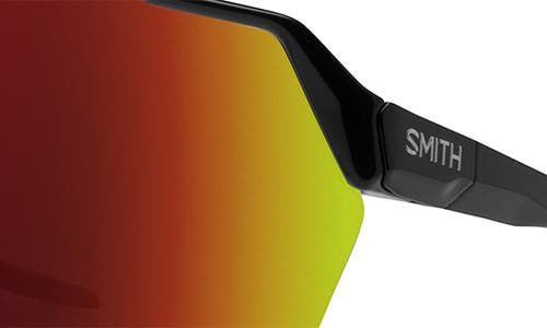 Smith Shift Split Mag™ 139mm Shield Sunglasses In Black/chromapop Red