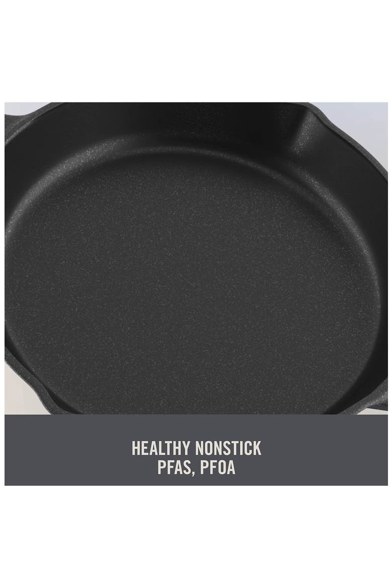 Enamel 8-Inch Cast Iron Skillet, Alternate, color, BLUE