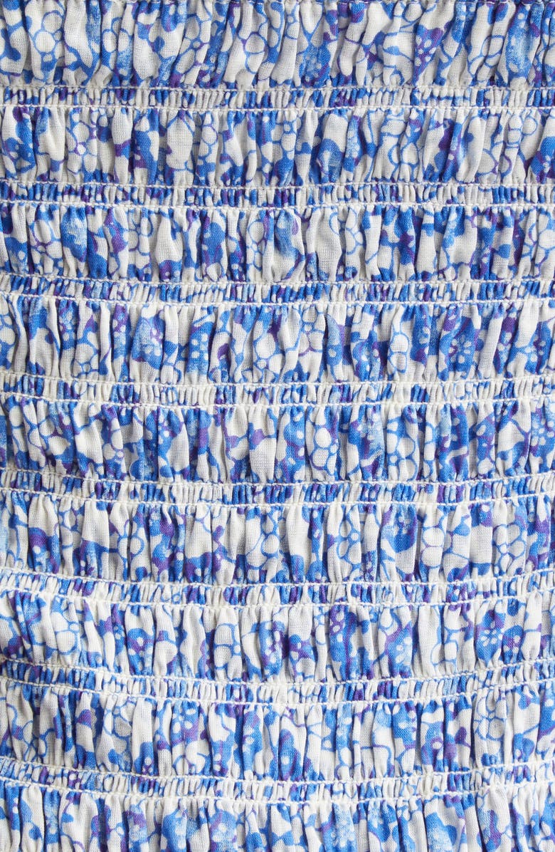 Isabel Marant Étoile Elodie Floral Print Voile Minidress, Alternate, color, Blue