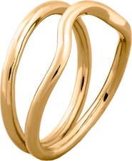 PIERETTI Naeva double and wave ring