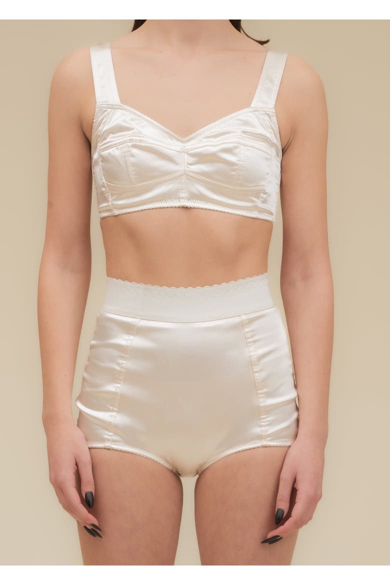 Seraphim Satin Stretch-Fit Knickers, Alternate, color, Champagne