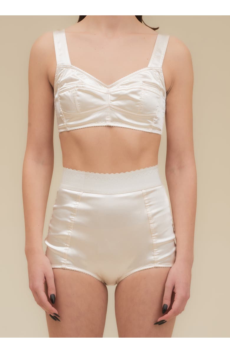 Contessa Mills Seraphim Satin Stretch-Fit Knickers, Alternate, color, Champagne