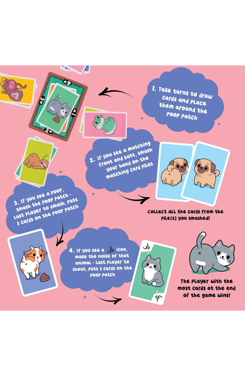 Professor Puzzle Animal Buttmatching Card Game, Alternate, color, Multicolored