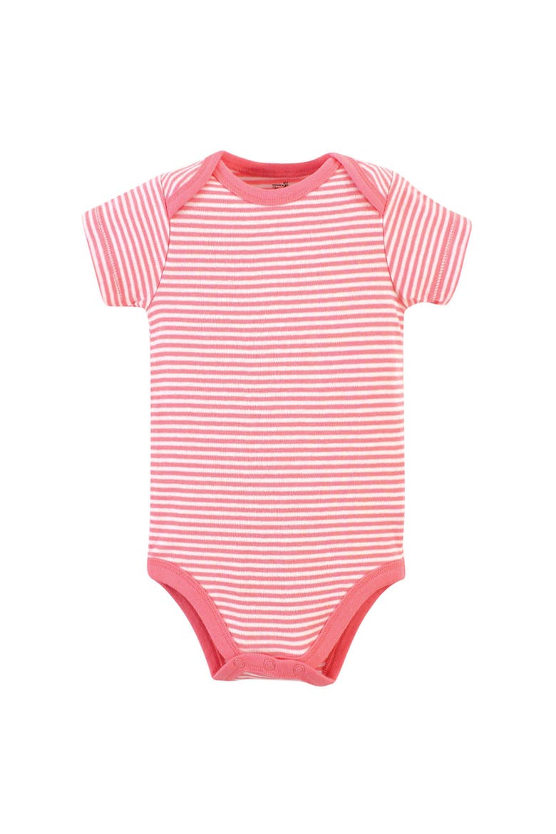 Organic Cotton Bodysuits, Alternate, color, Rosebud