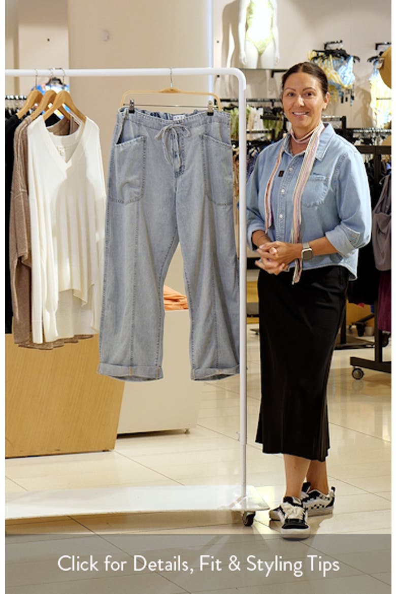 Villa Drawstring Ankle Straight Leg Jeans video