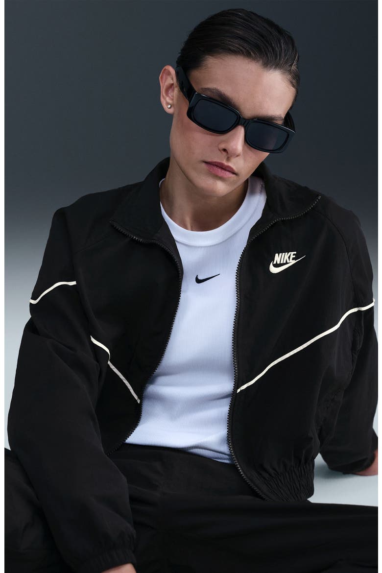 Sportswear Windrunner Water Repellent Jacket, Alternate, color, BLACK/ SAIL