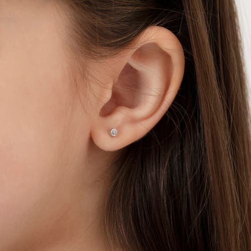Shop In Season Jewelry 14k Bezel Cubic Zirconia Earrings In April