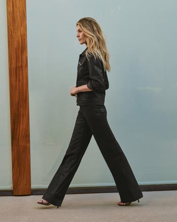 Helena High Waist Coated Bootcut Jeans
