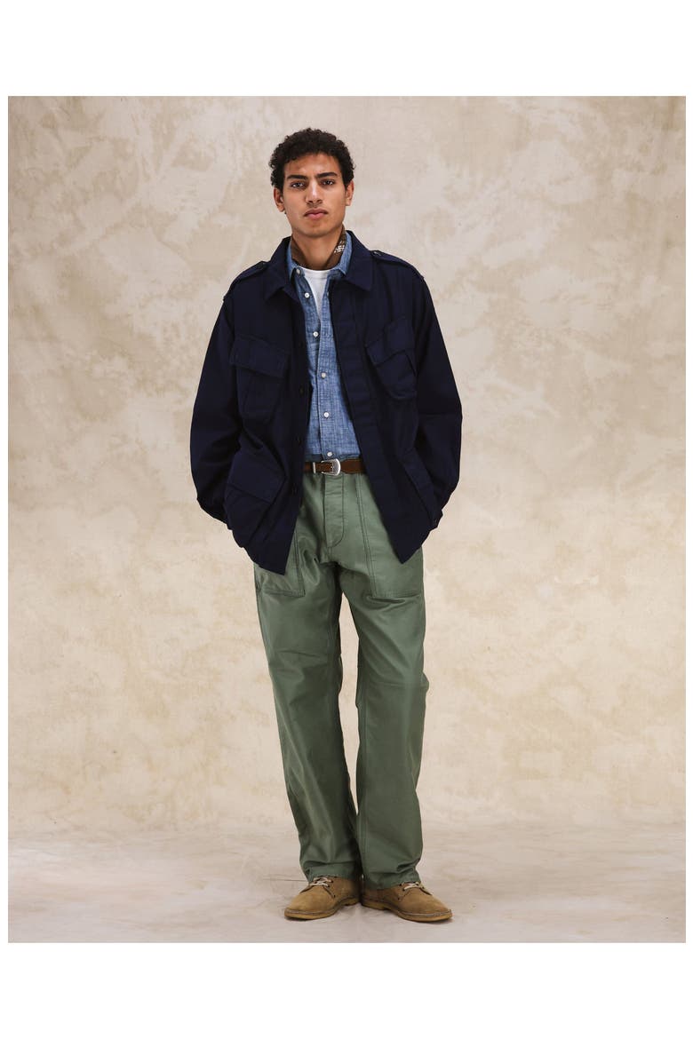 Jungle Cotton Pocket Jacket, Alternate, color, BLUE