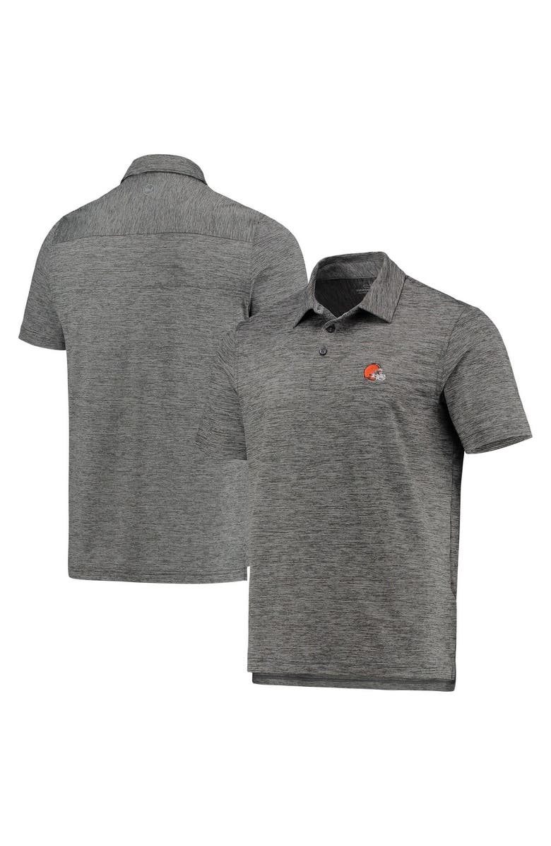 vineyard vines Men
s Vineyard Vines Charcoal Cleveland Browns Destin Stripe Sankaty Polo, Main, color, Charcoal