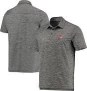 vineyard vines Men's Vineyard Vines Charcoal Cleveland Browns Destin Stripe Sankaty Polo