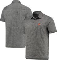 vineyard vines Men's Vineyard Vines Charcoal Cleveland Browns Destin Stripe Sankaty Polo