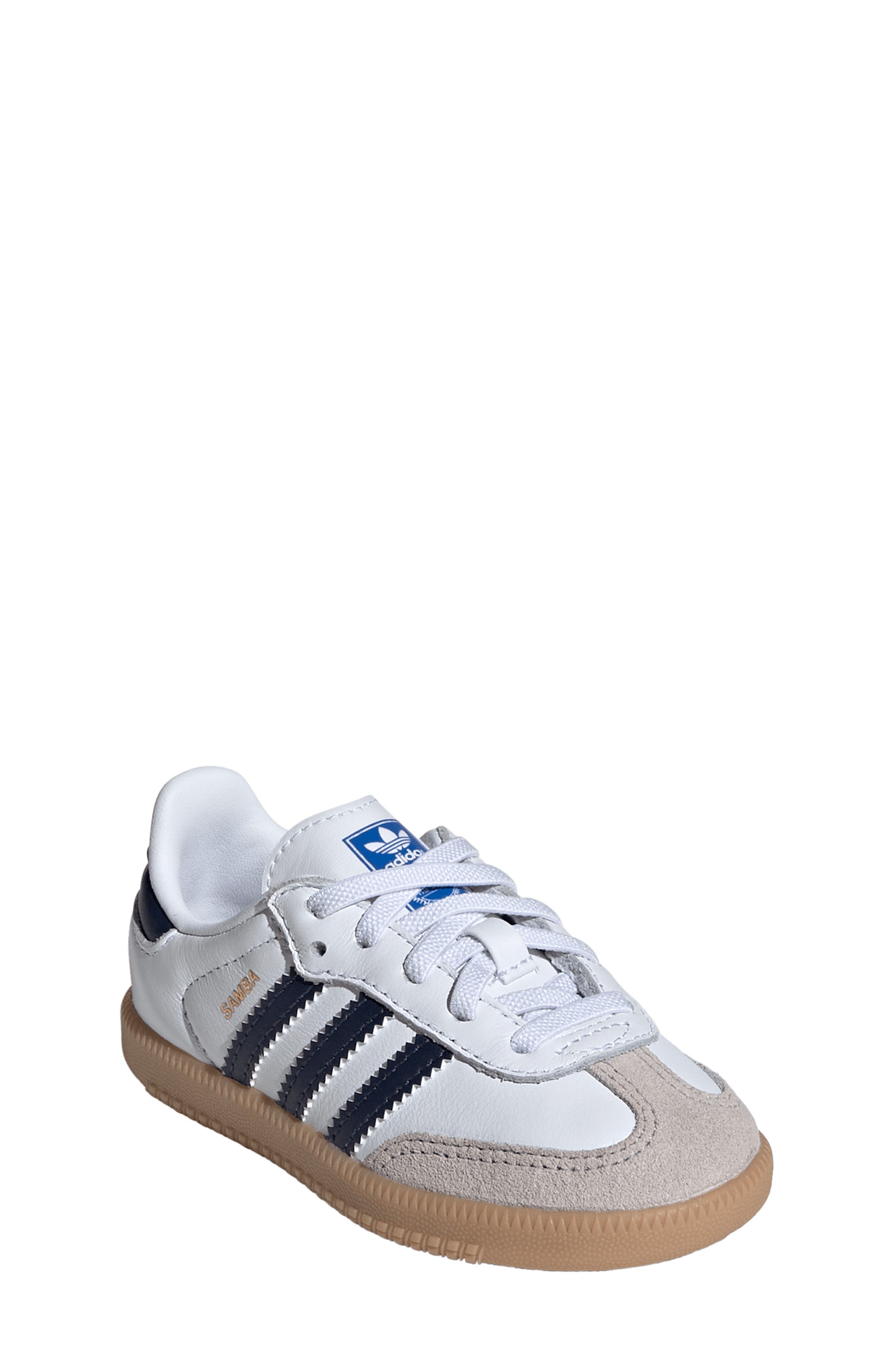 adidas Samba Sneaker, Main, color, White/ Indigo/ Gum