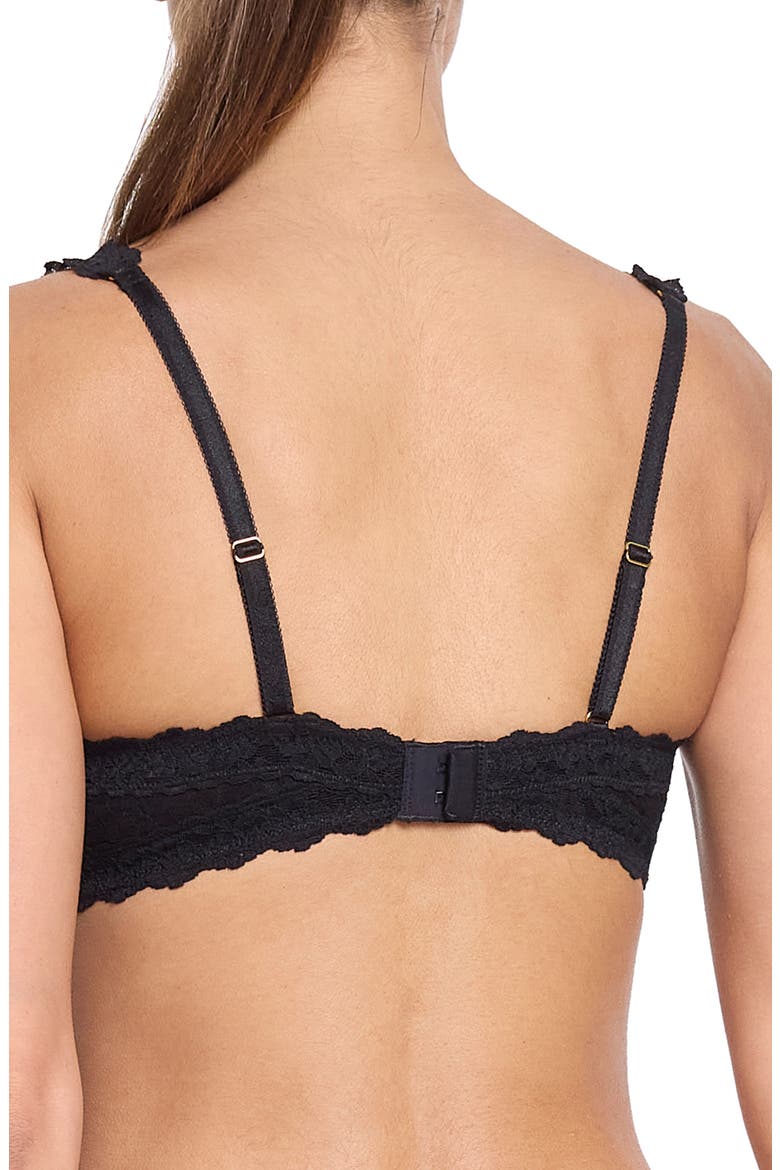 Signature Lace Underwire Balconette Bra, Alternate, color, BLACK