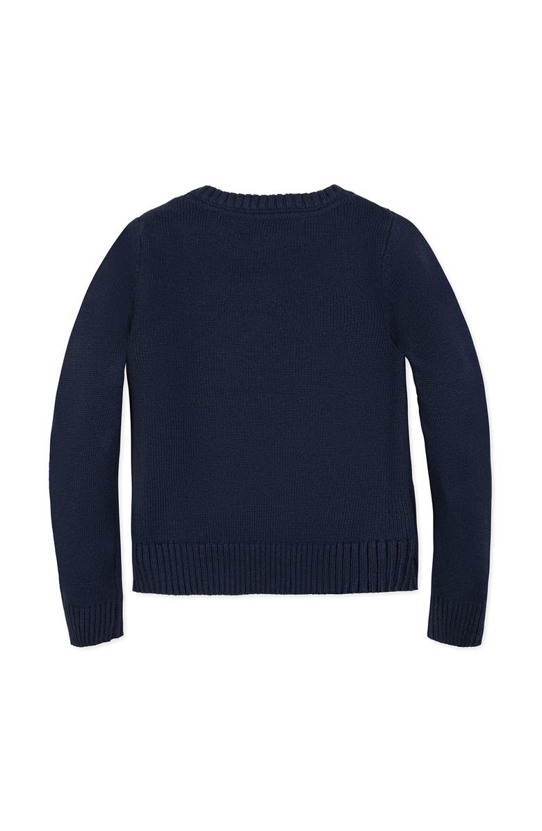 Hope & Henry Kids' Organic Crew Neck Flag Sweater, Alternate, color, Navy Flag