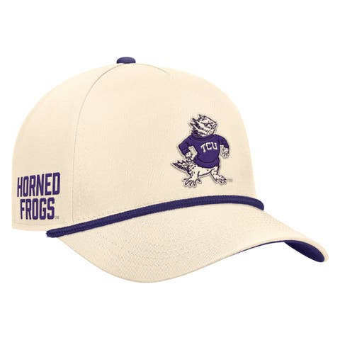 Men's Nike Natural TCU Horned Frogs Vintage Rope Rise Adjustable Hat