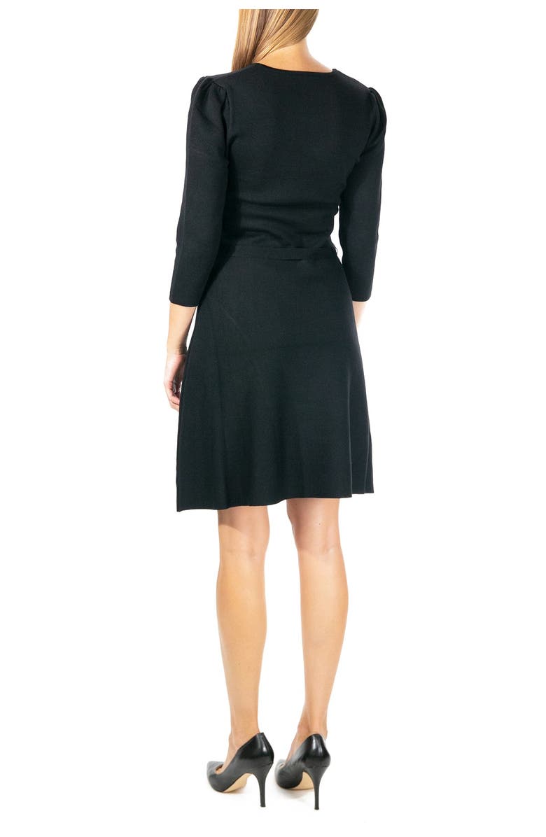 Nina Leonard Fit & Flare Dress, Alternate, color, 