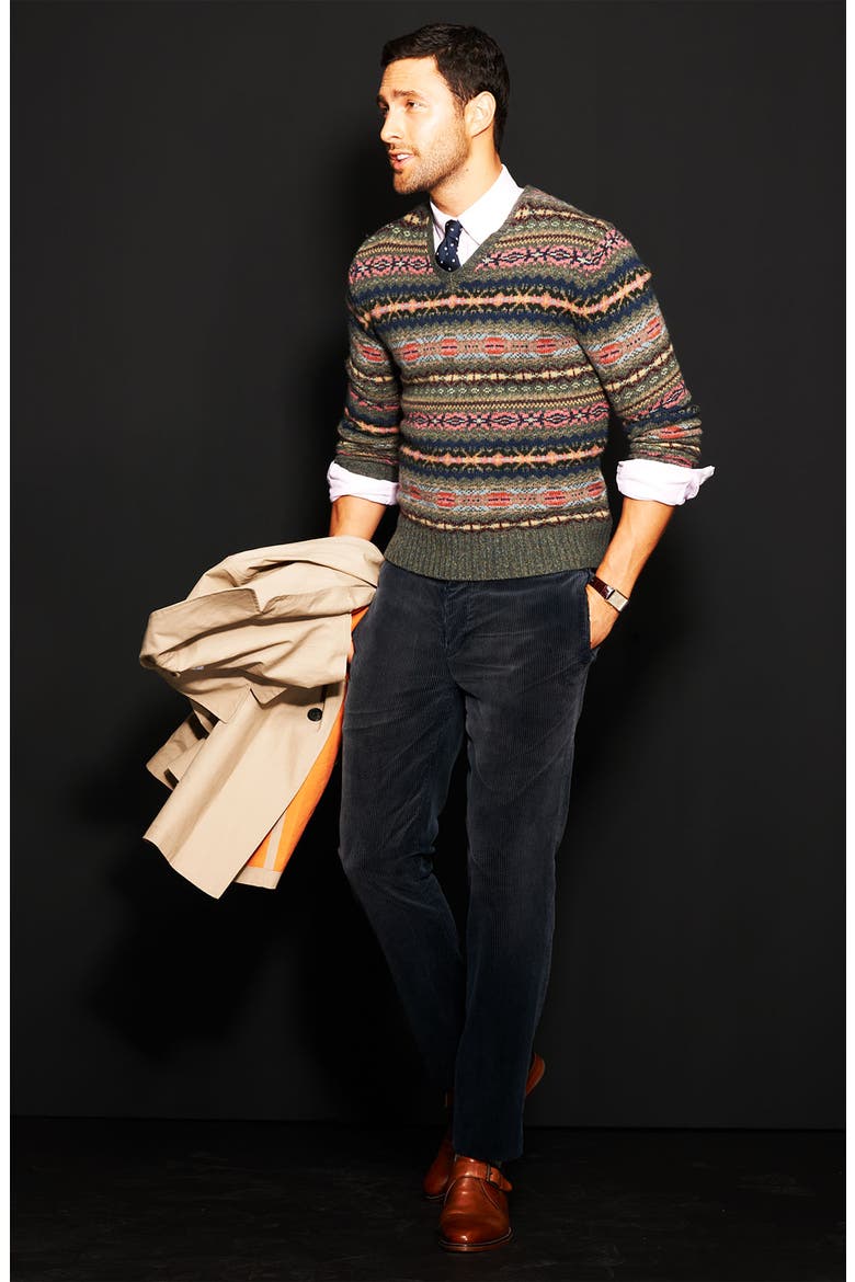 'Country' Corduroy Pants, Alternate, color, AVIATOR NAVY