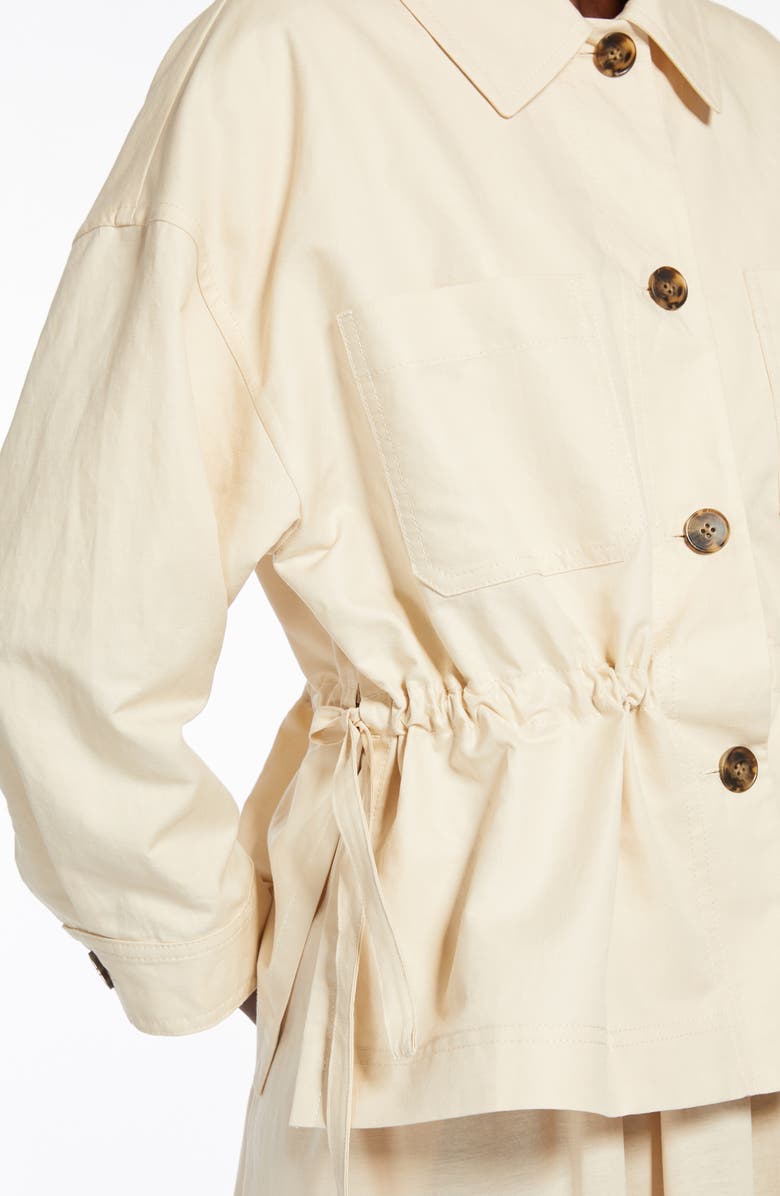 Weekend Max Mara Song Peplum Cotton & Peplum Jacket, Alternate, color,