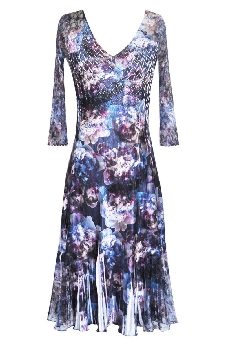 Komarov Charmeuse Chiffon A-Line Dress, Alternate, color, 