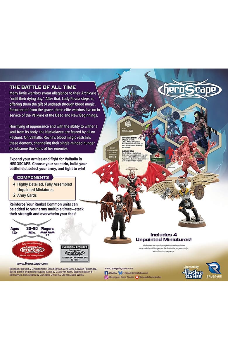 Renegade Game Studios Heroscape, Revenants of Revna & Nuckelavee Common Army Expansion, Alternate, color, Multicolored