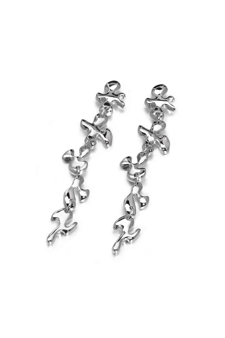 Splash Earrings, Main, color, Sterling Silver