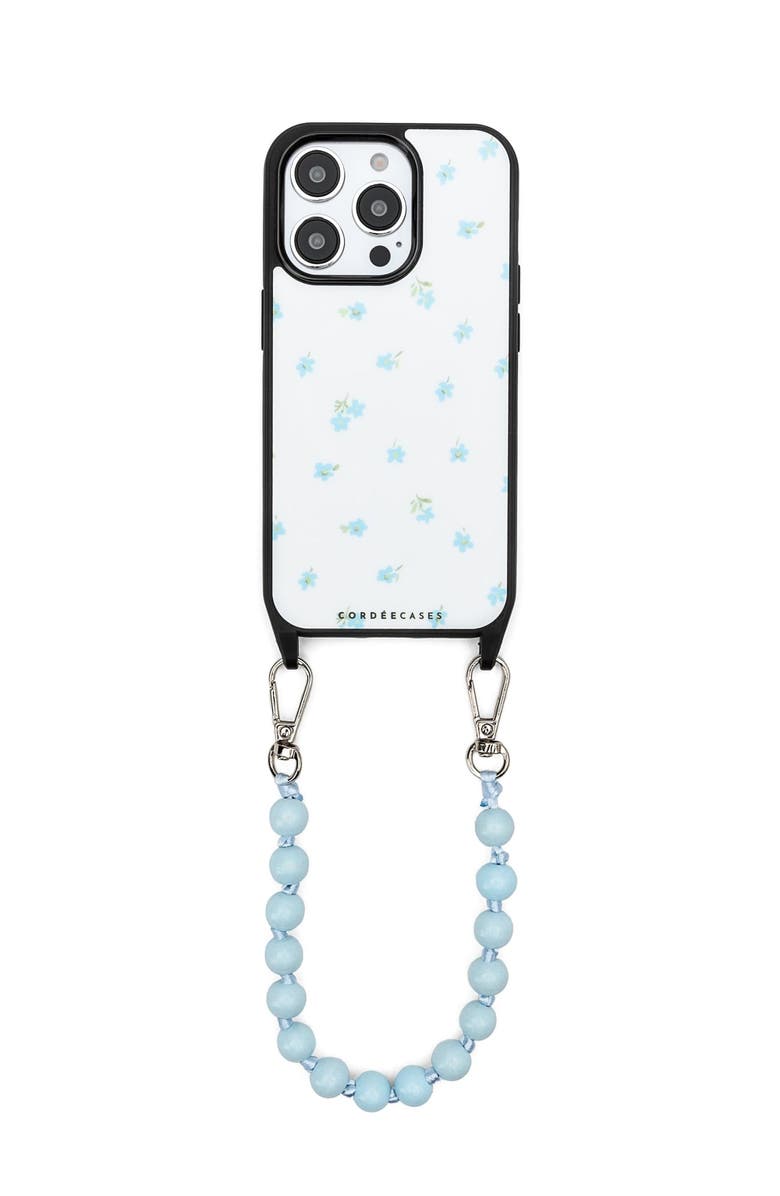 Cordée Cases Peony Picnic Phone Wristlet Set, Main, color, Powder Blue