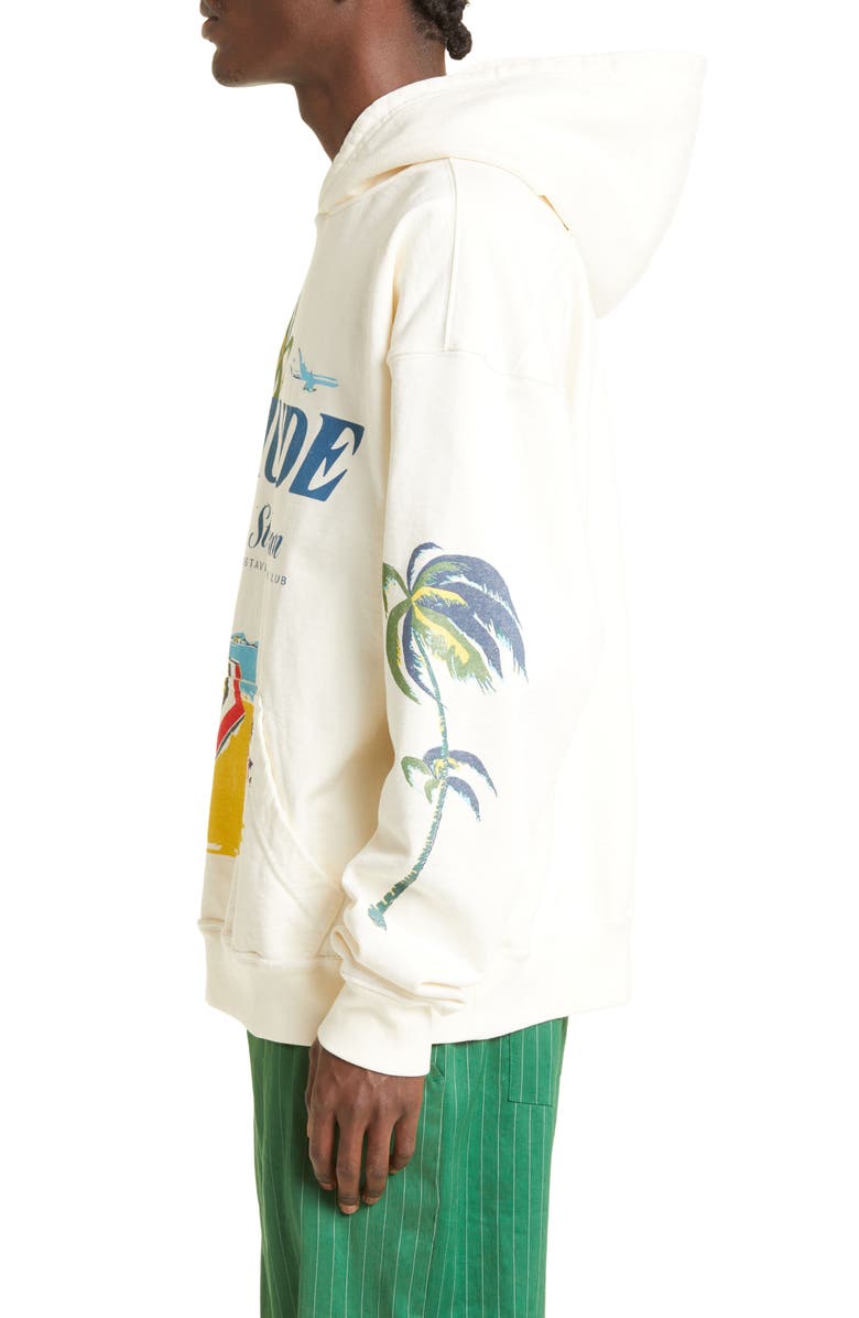 Rhude Beach Club Graphic Hoodie, Alternate, color,